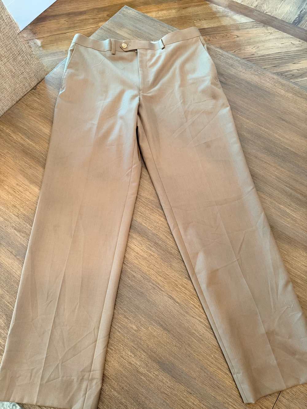Lauren Ralph Lauren Boys Dress Pants Size 18H 34” Waist Tan Khaki